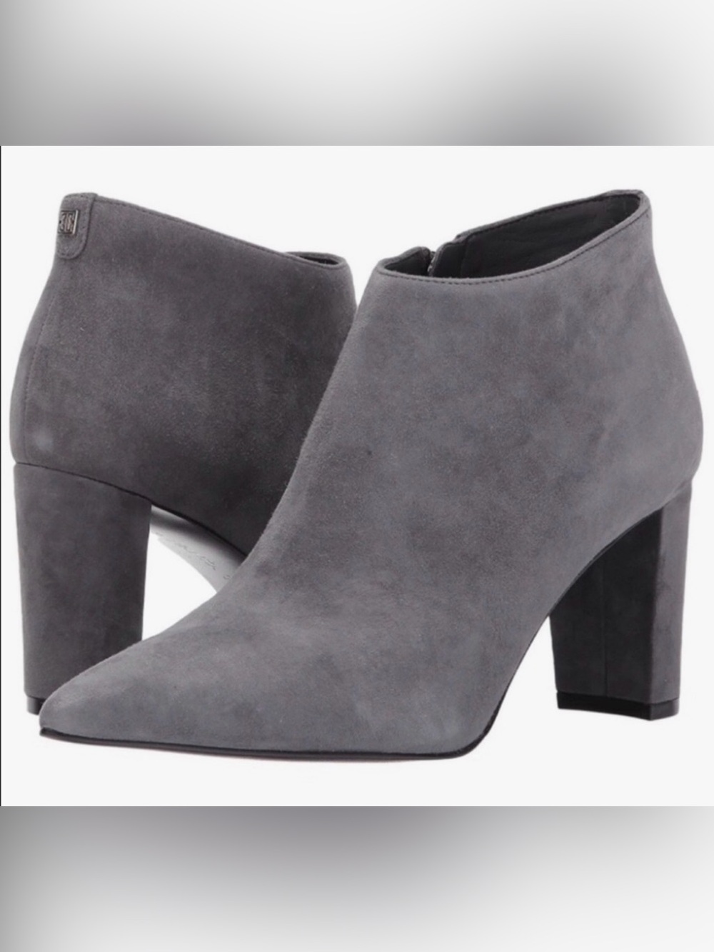 NEW Ivanka Trump Lettie Pointy Toe Boot in Grey Suede